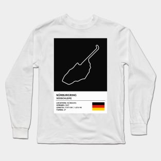 Nürburgring - Südschleife [info] Long Sleeve T-Shirt